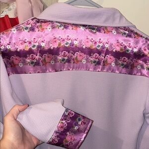 Purple Floral thunderbird XL